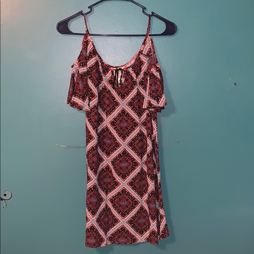 open shoulder dress